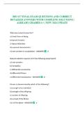BIO 117 FINAL EXAM QUESTIONS AND CORRECT DETAILED ANSWERS WITH COMPLETE SOLUTIONS &vert; ALREADY GRADED A&plus; &vert; NEW 2026 UPDATE