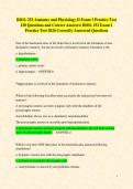 Bundle for BIOL 252 Anatomy and Physiology II Real Exam Practice Questions and Correct Answers&sol; BIOL 252 Exam 1&comma; 2 Midterm and Final Practice Tests 2026 - Correctly Answered Questions