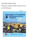 Solution Manual For Principles of Auditing & Other Assurance Services&colon; 2024 Release&vert; Latest Edition