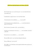 HOSA Home health aide Questions And Answers 2025&sol;2026
