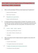 WGU D685 Practical Applications of Prompt &lpar;Part 1&rpar; &ndash; Exam Prep &vert; 2026 &vert; Graded A&plus;