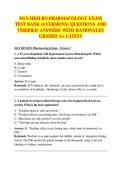 NGN HESI RN Pharmacology Exam &vert; Test Bank Questions & Answers