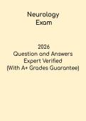 Neurology 2026 Exam PDF &vert; Study Guide & Practice Questions