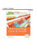 TEST BANK FOR Pharmacology Clear and Simple&colon; A Guide to Drug Classifications and Dosage Calculations Fourth Edition by Cynthia J&period; Watkins ISBN&colon;9781719644747  COMPLETE GUIDE ALL CHAPTERS COVERED 100&percnt; VERIFIED A&plus; GRADE ASSURED&excl;&excl;&excl;&excl;&excl; NEW LATEST UPDATE&excl;&excl;&excl;&excl;&excl;