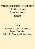Musculoskeletal Disorders in Children and Adolescents PDF &vert; Pediatric Orthopedic Study & Practice 2026