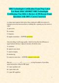 MRI Technologist Certification Exam Prep Latest  Test Bank 2026&sol; ARMRIT MRI Technologist  Certification Test 2026 &lpar;A Review of 250 Recent Exam  Questions with 100&percnt; Correct Answers&rpar; 