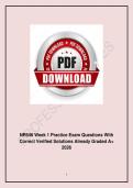 NR 546 &ndash; 2026 &ndash; Carefully Structured Bundled Questions with Correct Verified Solutions &lpar;Graded A&plus;&rpar; 100&percnt; Guarantee Pass