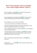 Bio 117 Exam 1 Questions And Correct Detailed Answers With Complete Solutions &vert; Graded A&plus; 