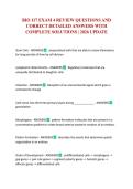 BIO 117 EXAM 4 REVIEW QUESTIONS AND CORRECT DETAILED ANSWERS WITH COMPLETE SOLUTIONS &vert; 2026 UPDATE