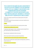 WGU D184 STANDARDS-BASED ASSESSMENT  OA FINAL EXAM VERSION 2 EXAM 2026&sol;2027  WITH ACTUAL CORRECT QUESTIONS AND  VERIFIED DETAILED ANSWERS  &vert;CURRENTLY TESTING QUESTIONS AND  SOLUTIONS&vert;ALREADY GRADED A&plus;&vert;NEWEST  &vert;BRAND NEW VERSION&vert;JUST RELEASED&excl;&excl;