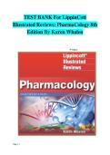 Test Bank For Lippincott Illustrated Reviews&colon; Pharmacology&comma; 8th Edition - Whalen &vert; All Chapters 1-48&vert; Latest Version &vert;2026