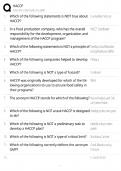 HACCP Certification Prep &sol; 2026 Complete Study Guide &sol; Food Safety Exam &sol; Practice Test &sol; Score 100&percnt;