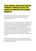 NR 599 MEDICAL APPLICATION CRITICAL APPRAISAL GUIDELINES ACTUAL TEST PAPER 2026 QUESTIONS WITH ANSWERS GRADED A&plus;