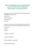 BIO 117 MIDTERM ACTUAL QUESTIONS AND ANSWERS WITH COMPLETE SOLUTIONS &vert; NEW 2026 UPDATE