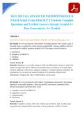 WGU D115 OA ADVANCED PATHOPHYSIOLOGY EXAM Actual Exam 2026&sol;2027 2 Versions Complete Questions and Verified Answers Already Graded A&plus; Pass Guaranteed - A&plus; Graded