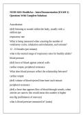 NURS 6101 HealthAss - Intro&sol;Documentation &lpar;EXAM 1&rpar; Questions With Complete Solutions