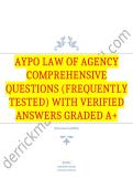 aypo law of agency Comprehensive Questions &lpar;Frequently Tested&rpar; with Verified Answers Graded A&plus;