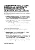 COMPREHENSIVE GALEN 283 EXAMS QUESTIONS AND ANSWERS WITH GUARANTEED A&plus; SOLUTIONS&comma; UPDATED 2026&comma; SUCCESS CERTIFIED