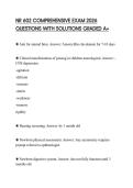 NR 602 COMPREHENSIVE EXAM 2026 QUESTIONS WITH SOLUTIONS GRADED A&plus;