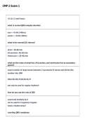 CMP 2 Exam 1  