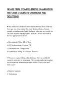 NR 602 FINAL COMPREHENSIVE EXAMINATION TEST 2026 COMPLETE QUESTIONS AND SOLUTIONS
