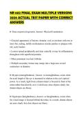 NR 602 FINAL EXAM MULTIPLE VERSIONS 2026 ACTUAL TEST PAPER WITH CORRECT ANSWERS