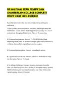 NR 602 FINAL EXAM REVIEW 2026 CHAMBERLAIN COLLEGE COMPLETE STUDY SHEET 100&percnt; CORRECT