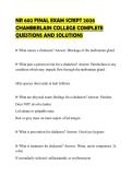 NR 602 FINAL EXAM SCRIPT 2026 CHAMBERLAIN COLLEGE COMPLETE QUESTIONS AND SOLUTIONS