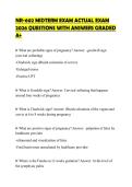 NR-602 MIDTERM EXAM ACTUAL EXAM 2026 QUESTIONS WITH ANSWERS GRADED A&plus;