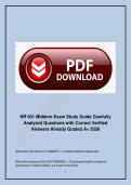 NR 601 &ndash; Advanced Pathophysiology &ndash; 2026 &ndash; Carefully Structured Questions with Correct Verified Answers &lpar;Graded A&plus;&rpar; 100&percnt; guarantee success
