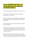 NR-602 MIDTERM EXAM SCRIPT 2026 TESTED QUESTIONS WITH COMPLETE SOLUTIONS GRADED A&plus;