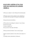 NR 602 WEEK 4 MIDTERM ACTUAL EXAM PAPER 2026 QUESTIONS WITH ANSWERS GRADED A&plus;