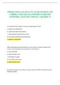 PNH301 FINAL EXAM ACTUAL QUESTIONS AND CORRECT DETAILED ANSWERS &lpar;VERIFIED ANSWERS&rpar; &vert; NEW 2026 UPDATE &vert; GRADED A&plus;