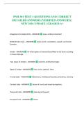 PNH 301 TEST 1 QUESTIONS AND CORRECT DETAILED ANSWERS &lpar;VERIFIED ANSWERS&rpar; &vert; NEW 2026 UPDATE &vert; GRADED A&plus;