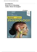 Test Bank for Berne and Levy Physiology&comma; 8th Edition by Bruce M&period; Koeppen&period; All Chapters 1-44 &vert;All Verified Questions and Answers &vert;Updated Latest