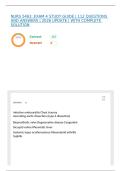 NURS 5463&colon; EXAM 4 STUDY GUIDE &vert; 112 QUESTIONS AND ANSWERS &vert; 2026 UPDATE &vert; WITH COMPLETE SOLUTION