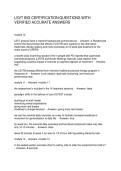 LSVT BIG CERTIFICATION QUESTIONS WITH VERIFIED ACCURATE ANSWERS