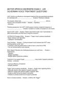 MOTOR SPEECH DISORDERS EXAM 2 - LEE SILVERMAN VOICE TREATMENT QUESTIONS