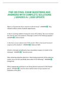 PNR 309 FINAL EXAM QUESTIONS AND ANSWERS WITH COMPLETE SOLUTIONS &vert; GRADED A&plus; &vert; 2026 UPDATE