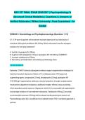NSG 527 FINAL EXAM 2026&sol;2027 &vert; Psychopathology & Advanced Clinical Modalities &vert; Questions & Answers w&sol; Verified Rationales &vert; Wilkes University &vert; Pass Guaranteed - A&plus; Graded