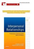 Interpersonal Relationships&colon; Professional Communication Skills for Nurses &ndash; Test Bank&comma; All Chapters Covered Questions and Answers&comma; Graded A&plus;