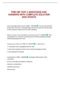 PNR 309 TEST 2 QUESTIONS AND ANSWERS WITH COMPLETE SOLUTION 2026 UPDATE
