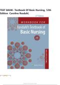 TEST BANK- Textbook of Basic Nursing&comma; 12th Edition &lpar; Caroline Rosdahl &comma;2026&rpar;&comma;Chapters 1 - 103&vert;&vert; All Chapters &vert;&vert; Newest