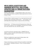 NR103 WEEK 6 QUESTIONS AND ANSWERS WITH FULL SOLUTIONS&comma; UPDATED 2026&comma; A&plus; GRADE SUCCESS GUARANTEED