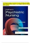 Test Bank for Keltner&rsquo;s Psychiatric Nursing 9th Edition&period; Updated Latest 2025&ndash;2026 Complete Chapter-by-Chapter Exam Preparation Resource&period; Comprehensive Questions&comma; Answers and Rationales for Academic and NCLEX Success&period;