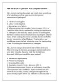 NSG 101 Exam &num;1 Questions With Complete Solutions