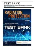Test Bank for Radiation Protection in Medical Radiography 9th Edition by Mary Alice Statkiewicz Sherer&period; Updated Latest 2025&ndash;2026 Comprehensive Exam Preparation Resource&period; Complete Chapter-by-Chapter Questions&comma; Answers and Rationales for Guaranteed Success&period;