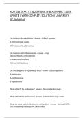 NUR 521 EXAM 1 &vert; QUESTIONS AND ANSWERS &vert; 2025 UPDATE &vert; WITH COMPLETE SOLUTION &vert; UNIVERSITY OF ALABAMA
