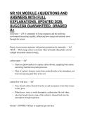 NR 103 MODULE 4 QUESTIONS AND ANSWERS WITH FULL EXPLANATIONS&comma; UPDATED 2026&comma; SUCCESS GUARANTEED&comma; GRADED A&plus;