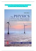 Full Test Bank For Physics of Everyday Phenomena&comma; 10th Edition by W&period; Thomas Griffith&comma; Juliet Brosing Chapter 1-21 With Rationales And Case Study&period;